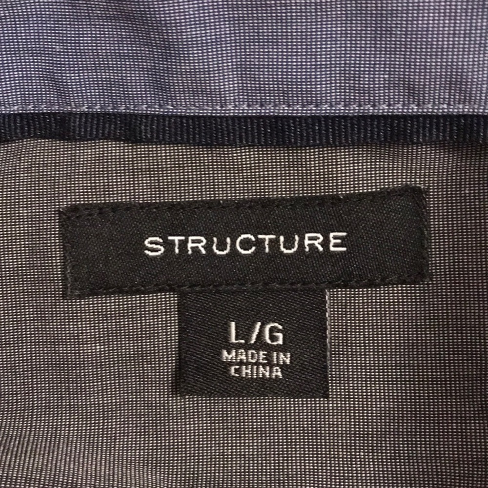 STRUCTURE Long Sleeve Shirt SIZE L - Picture 4 of 5